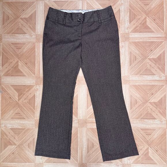 Maurices Brown Wide Leg Dress Pant Womens Size 13/14 Y2k Retro Mid Rise Trousers - Picture 3 of 6